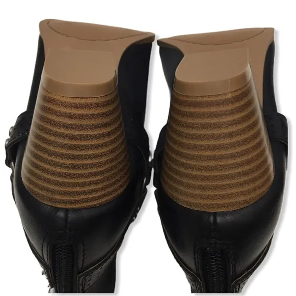 Qupid Black Pointed Toe Cut-out Ankle Booties - Image 7
