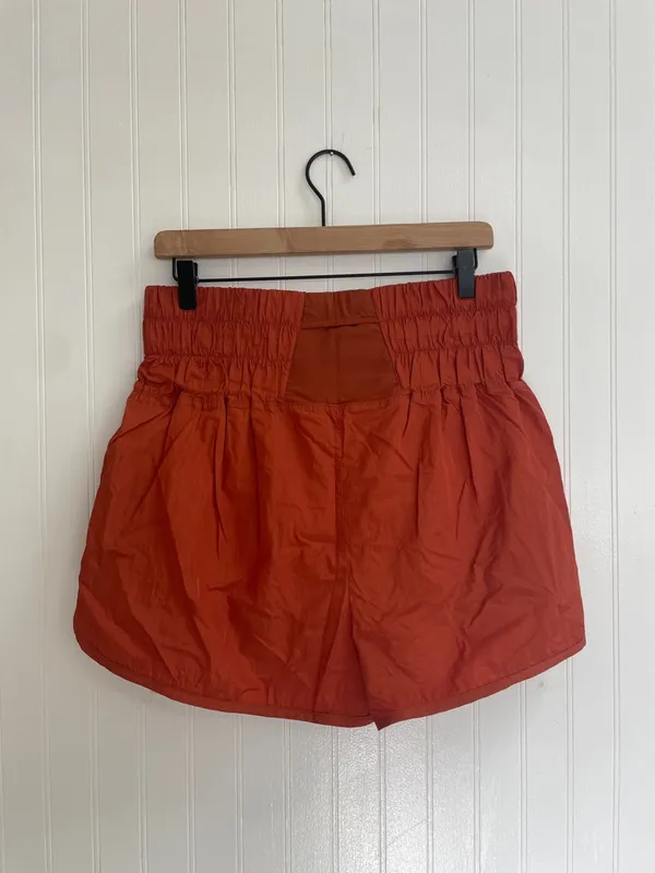 FP Movement by Free People The Way Home Running Shorts Rust Burnt Orange Size XL - Image 3