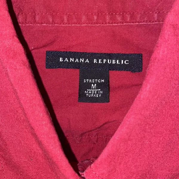 Banana Republic Button Down Burgundy Top - Image 7
