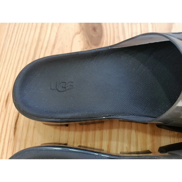UGG Jella Clear Slide Sandals Black Transparent Chunky Lug Sole Women's US 8 - Image 14