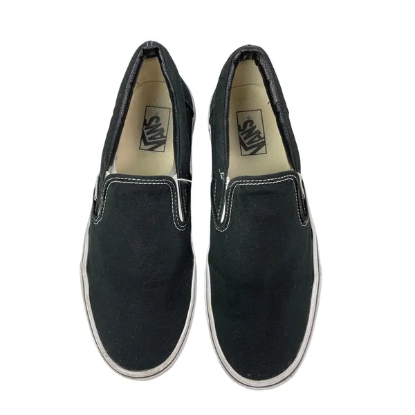 Vans Classic Unisex Black White Casual Skate Slip On Sneakers Shoes Sz 11W/9.5M - Image 2