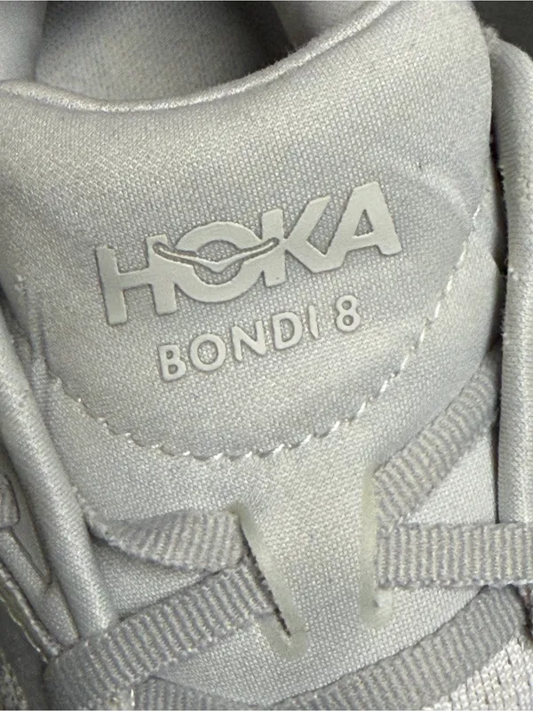 Hoka One One Bondi 8 Women’s Running Shoes Lunar Rock/Nimbus Cloud Size 9B - Image 4