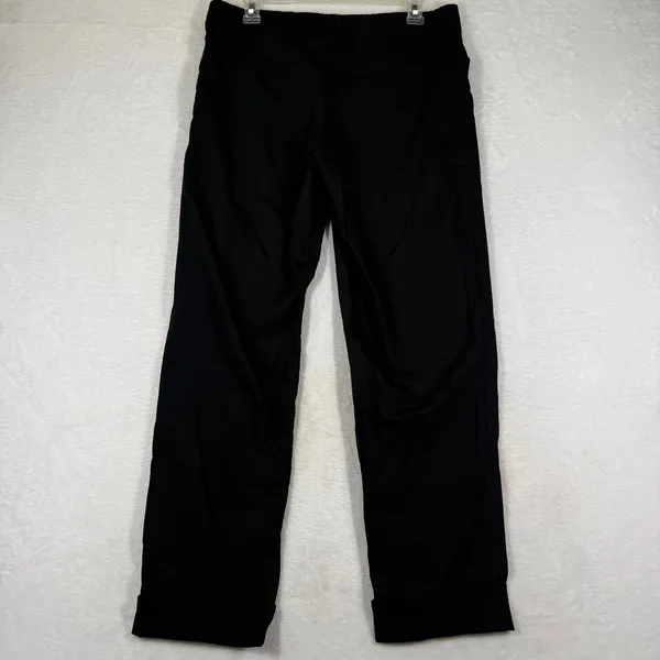 Alice + Olivia Black Wool Blend Cuffed Straight Leg Trousers Pants 9B-104-513‎ 6 - Image 7