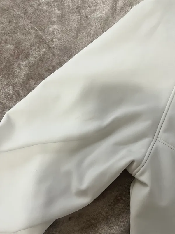 White Northface Hooded Zip Up Jacket - Image 6