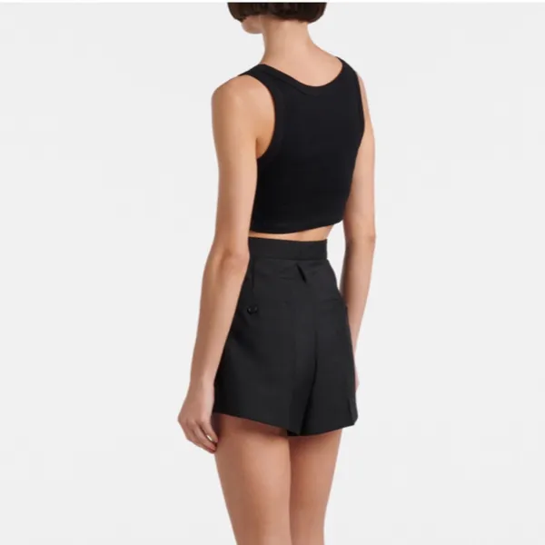 PRADA logo cropped tank top - Image 3