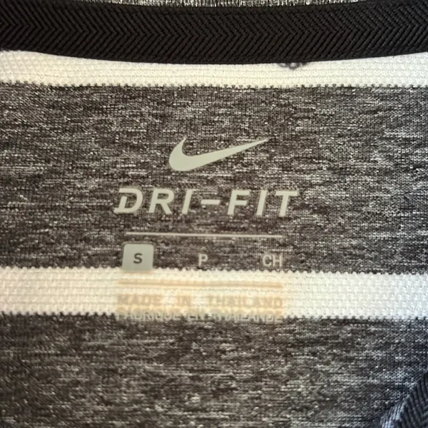 Nike dryfit grey white striped polo sporty golf tennis athletic tank top S - Image 5