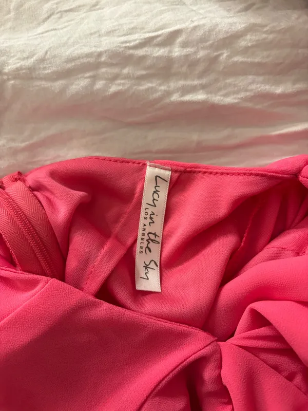 Bright Pink Lucy in the Sky Dress Bodycon - Image 4