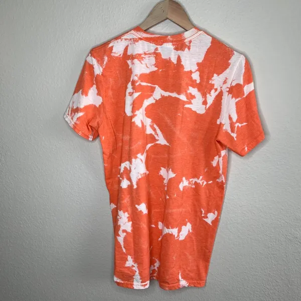 Pink Floyd Orange Tie-Dye Retro Graphic Tee Gildan Softstyle Ring Spun unisex M - Image 6