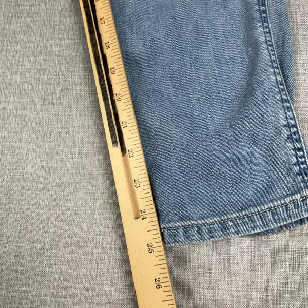 Abercrombie & Fitch Jeans Womens 4 Blue Light Wash High Rise Straight Distressed - Image 7
