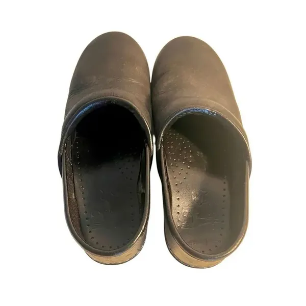 Dansko US 6 EU 36 Black Leather Slip On Clog Professional Classic Comfort - Image 9