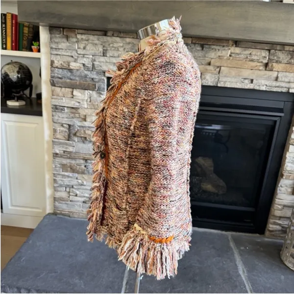 Anthropologie Textured Fringe Blazer in Multicolor - Image 9