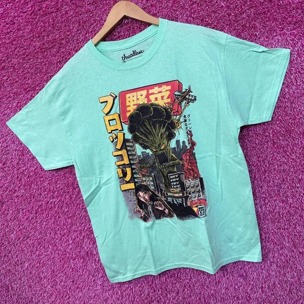 Urban Outfitters The Broccozilla Kaiju Anime Pop Art Threadless Tee L - Image 3