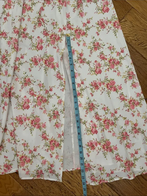 NWOT - M - MARTHEA - Floral Puff-Sleeve Maxi Dress in Blush Pink - Image 6