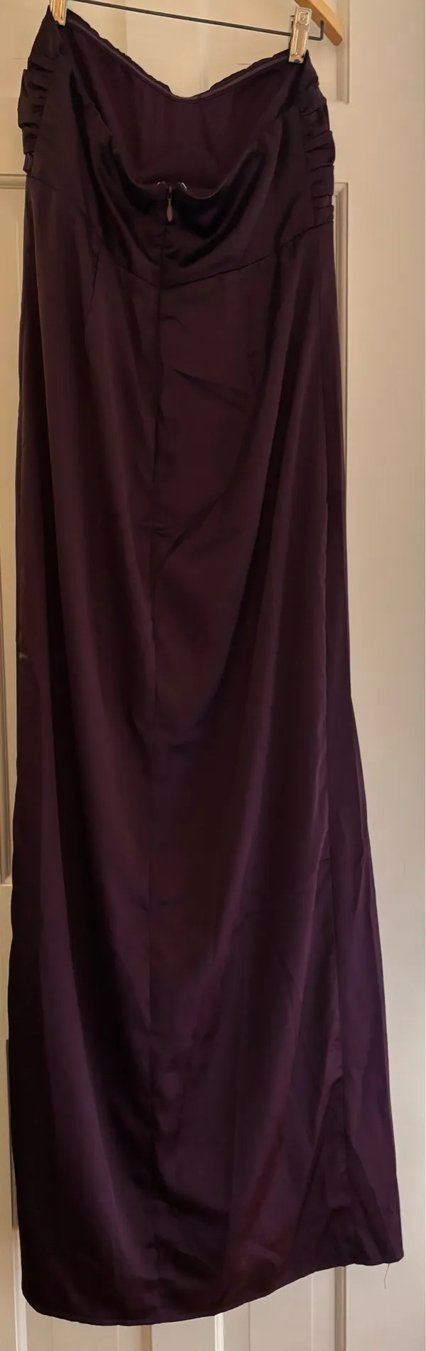 Purple Strapless Lulus Maxi Dress  - Image 3