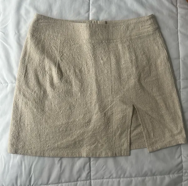 Lioness The Lola Mini Skirt in Oatmeal - Size Small - Image 5