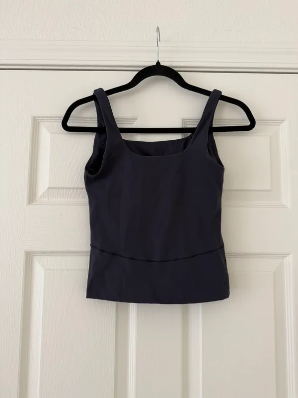 FLX Padded Tank Workout Top Gray - Image 2