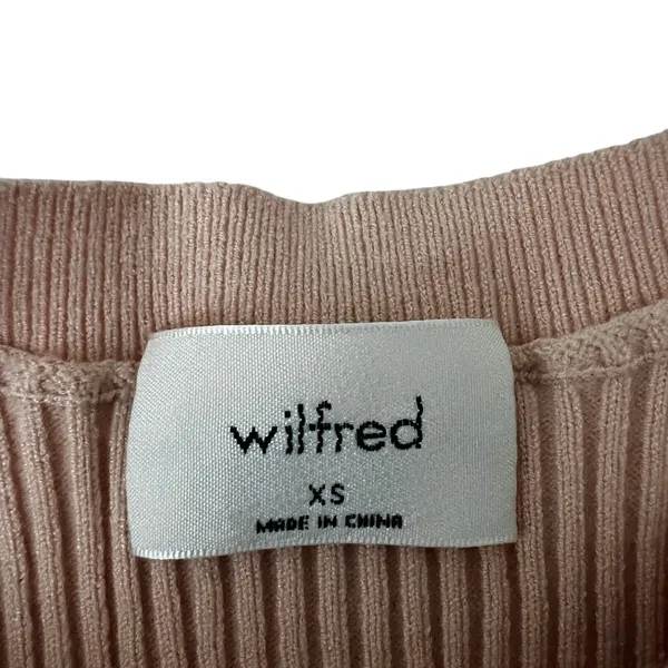 Wilfred Arlo Ribbed Knit Sleeveless Tank Top Dusty Rose Pink Minimalist Size XS - Image 4