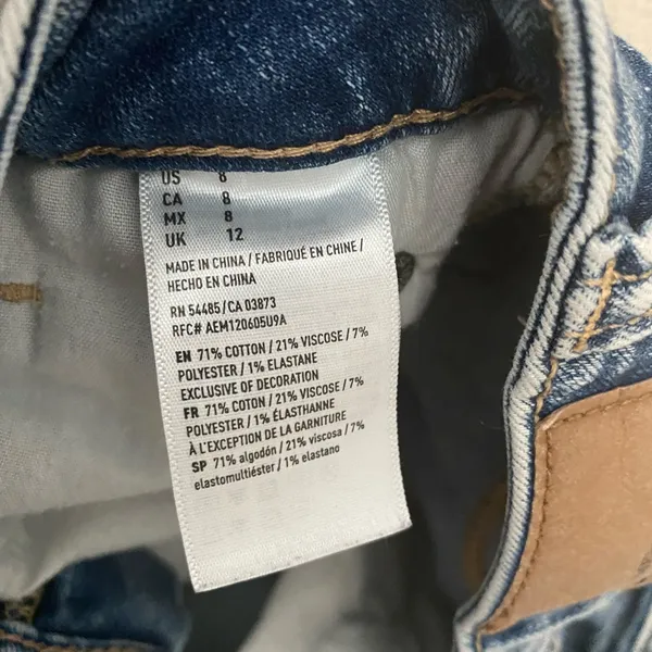 american eagle blue jean shorts - Image 5