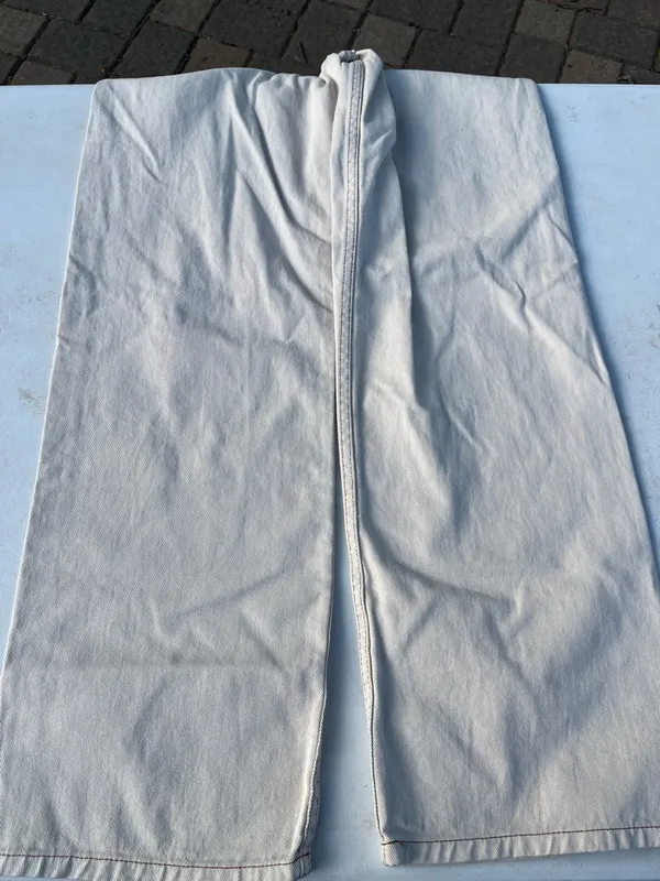 Motel Rocks Wide Leg Jeans in Light Gray - Image 5