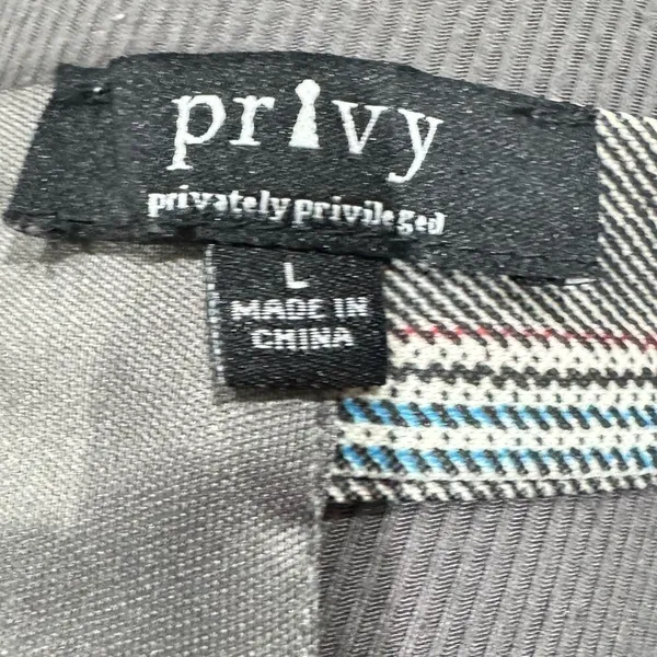Privy Privately Privileged Plaid Strappy Tank Crop Top Women’s Large - Image 4