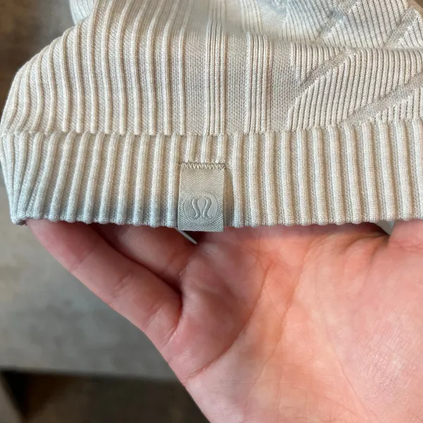 Lululemon Rest Less Pullover Heathered Silver Gray Long Sleeve Size 6‎ - Image 3