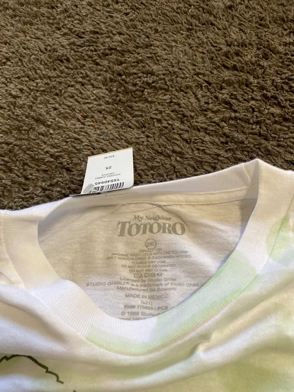 Hot Topic My Neighbor Totoro White Crop Top Size XXL - Image 5
