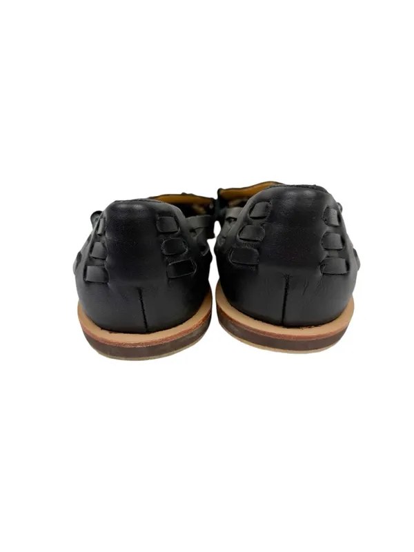 Nisolo Hurache Sandals Woven Fisherman Flats Black Size 9 - Image 4