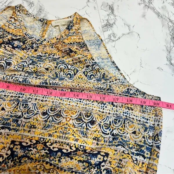Ramy Brook Paris smocked waist boho printed mini dress Sz‎ XS - Image 7