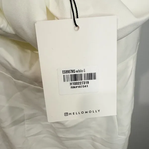 NWT Hello Molly White Bridal Frill Midi Dress | Idolise | Size Small - Image 7