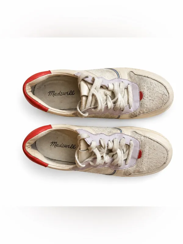 Madewell Colorblock Leather & Suede Low-Top Sneakers Women’s 7.5 - Image 2
