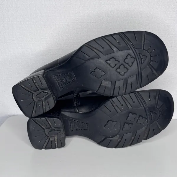 Y2K Timberland Smart Comfort System Black Leather Heeled Shoes Sz 8M - Image 16