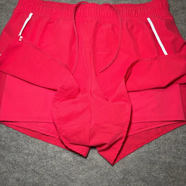 Spyder Active Women's Athletic Shorts Large Red Polyester Spandex - Image 5