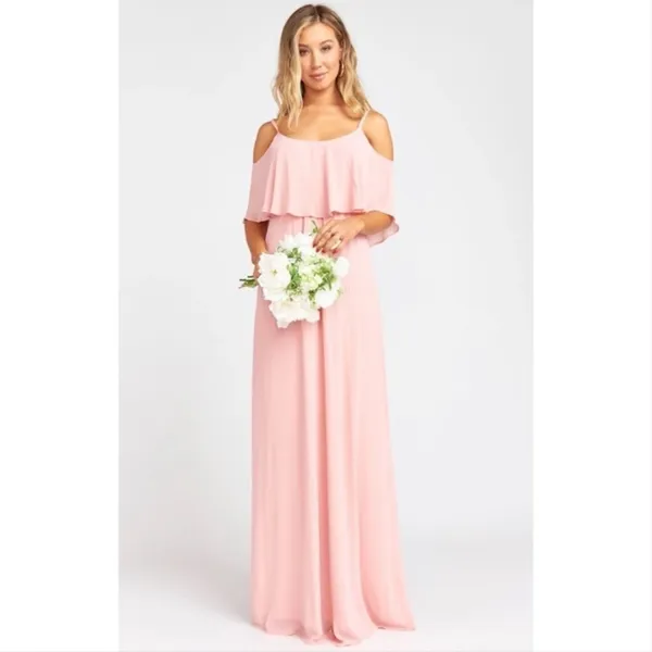 NWT Show Me Your Mumu Caitlin rosebud pink maxi dress LARGE - Image 8