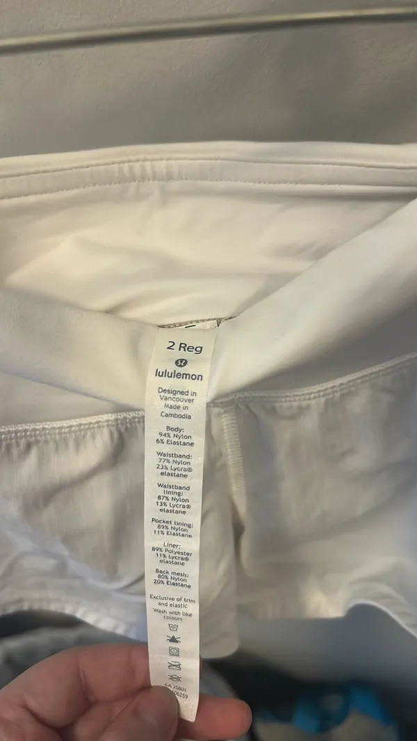 White Lululemon Shorts - Image 4