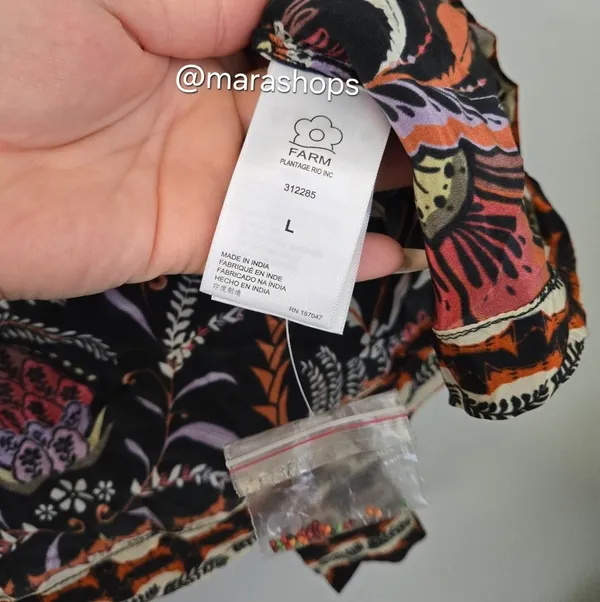FARM Rio Classic Garden Black Mirror Trim Blouse - Image 10