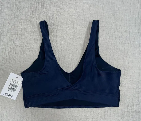 Gymshark Ribbed Sports Bra - Navy - Image 2