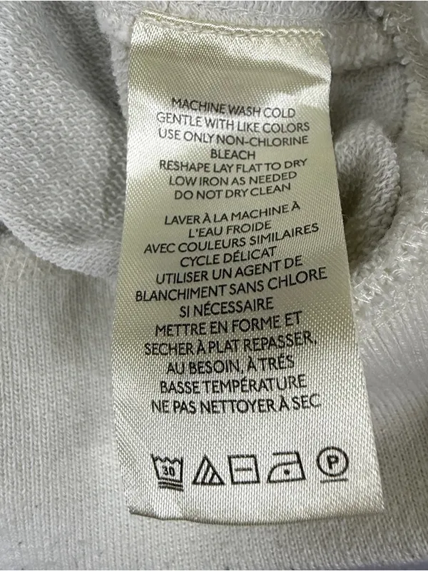 Pilcro Anthropologie Def Leppard Hysteria 1987 Varsity Sweatshirt XXS Cream - Image 6