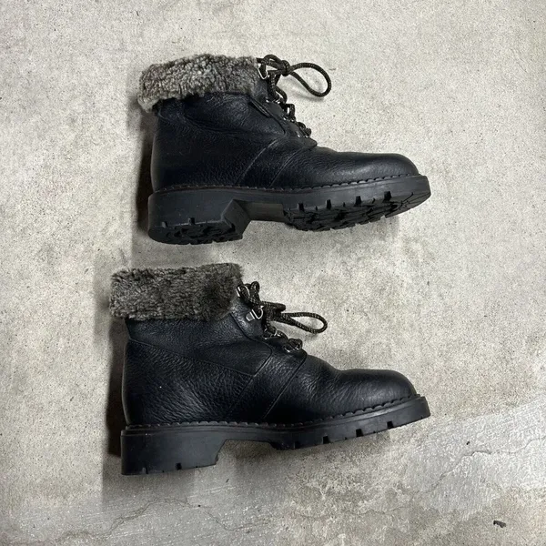 Blondo Genuine Shearling Mouton Leather Waterproof Boots Vintage Size 7.5 B - Image 7