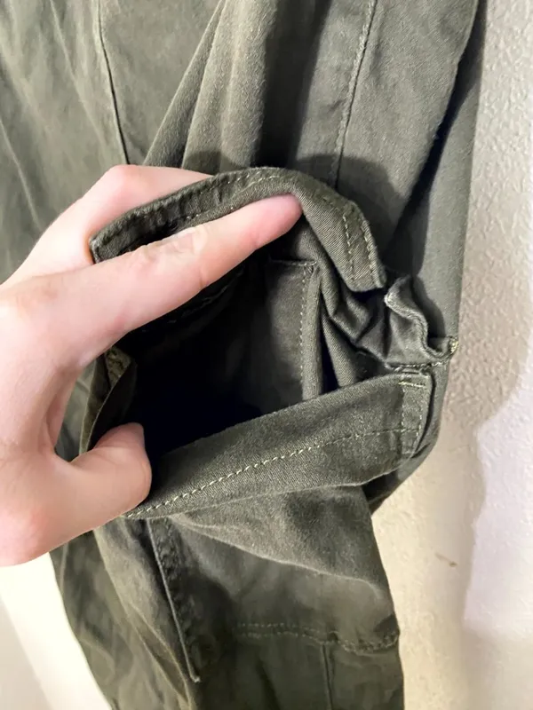 Madden Girl Womens Cargo Jogger Pants Olive Green Size XL - Image 10