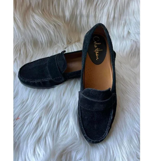 Cole Haan Black Suede Loafers - Stylish and Comfortable size 7.5 - Image 5