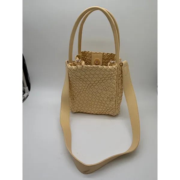 Anthropologie Hollace Mini Tote Woven Bucket Bag Womens Small - Image 8