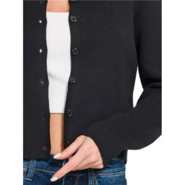 Zenana ✨NWT Button-Front‎ Crewneck Long Sleeve Cropped Cardigan - Image 2