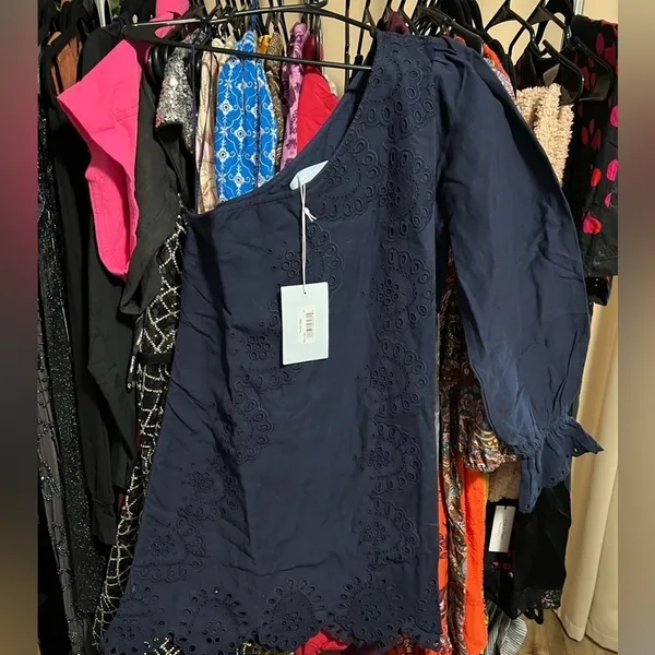 Hill House Home Mila One shoulder Straight Dress Size Medium - Image 4