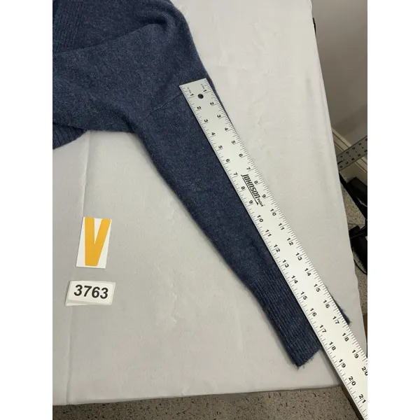 Womans Old Navy Medium Blue Long Sleeve Open Front Cardigan Sweater - Image 7