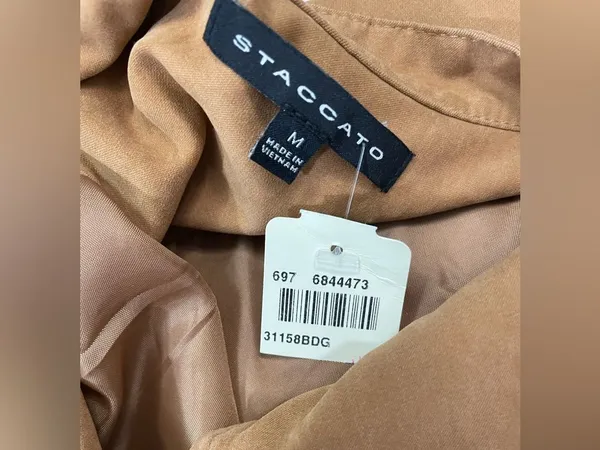 Staccato Faux Suede Bomber Jacket - Tan Brown - Image 5