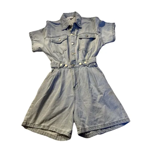 MABLE denim romper Size M Blue Size M - Image 5