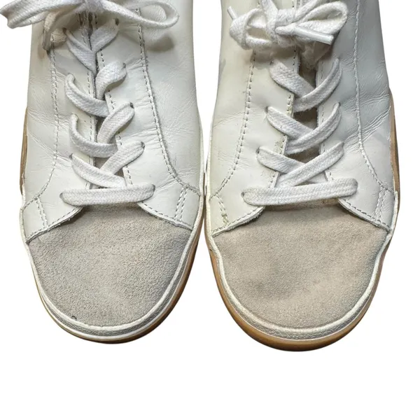 Dolce Vita‎ Shoes Womens Size 9.5 White Leather Low Top Walking Sneakers Casual - Image 2