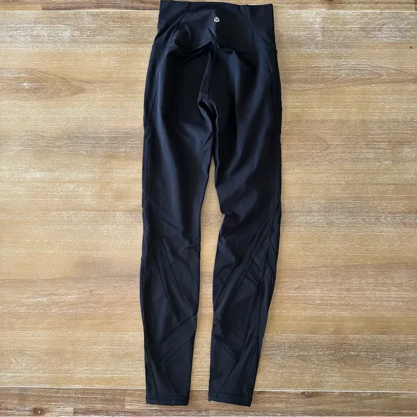 Lululemon Black Mesh Leggings 4 - Image 9