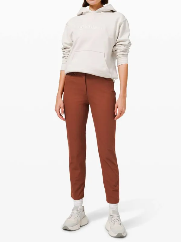 Lululemon City Sleek 5 Pocket 7/8 Pant Dark Terracotta Size 0 - Image 3