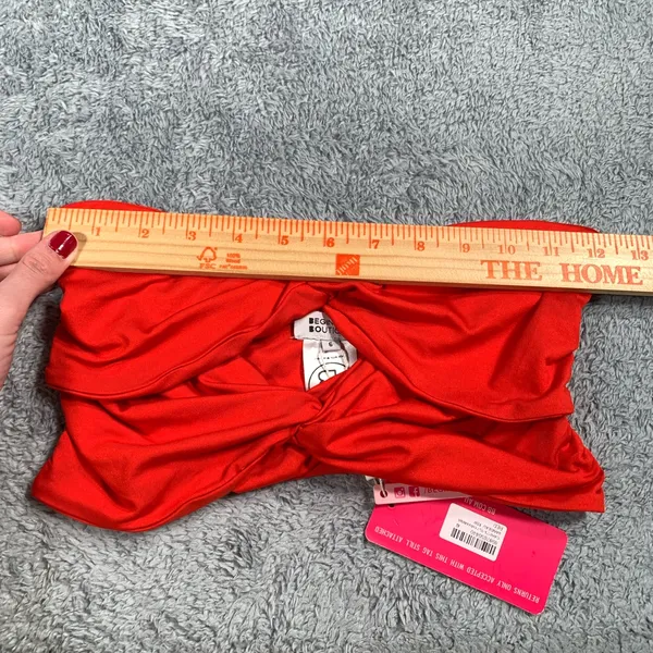 NWT Beginning boutique Red Twist Bandeau Top Havanna 6 - Image 7